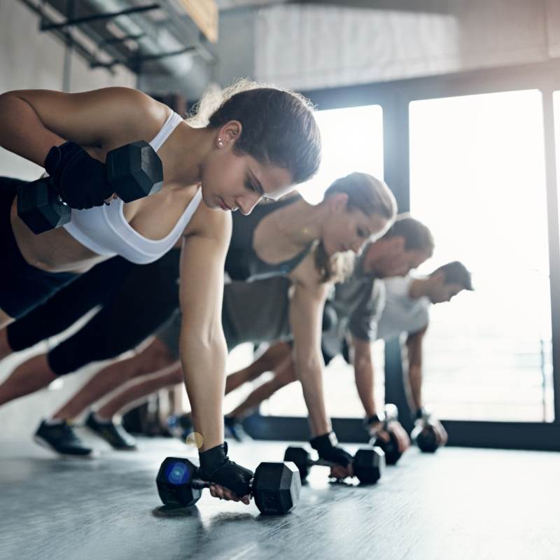 Air Conditioning for fitness class, gym